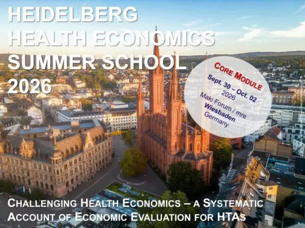 Heidelberg Health Economics Summer School 2026 – Core Program (Module II)