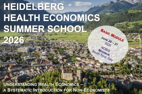 Heidelberg Health Economics Summer School 2026 – Basic Program (Module I)