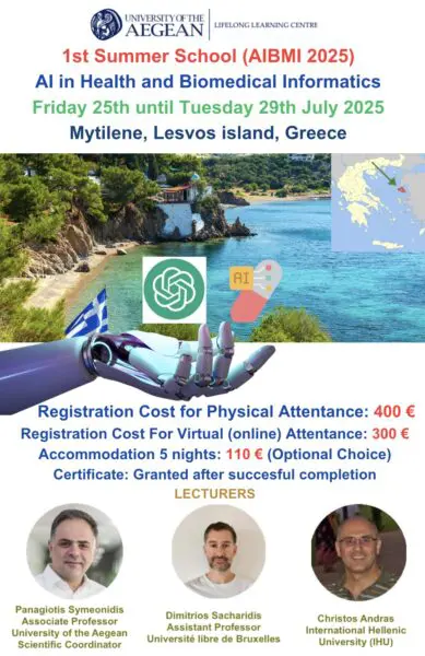1st Summer School ΑΙ in Health and Biomedical Informatics (AIBMI2025)