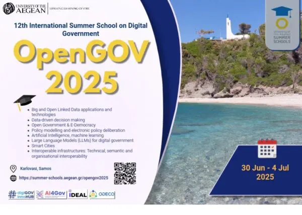 12th International Summer School on Digital Government (opengov2025)