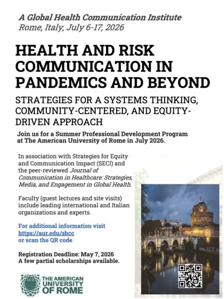 2026 Session of Health and Risk Communication in Pandemics and Beyond: Strategies for a Systems-Thinking, Community-Centered, and Equity-Driven Approach
