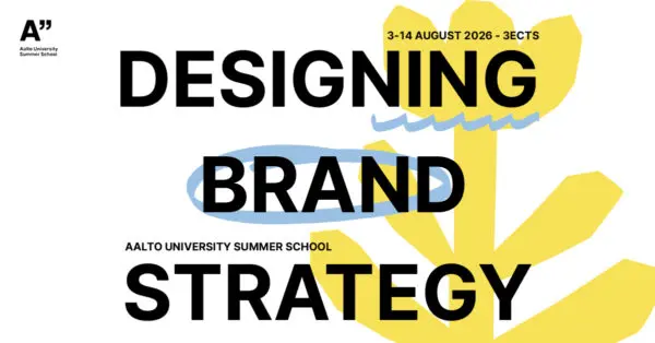 Simple yellow flower illustration and the course name on the top of it