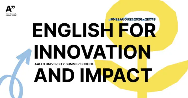 Simple yellow flower illustration and the course name on the top of it