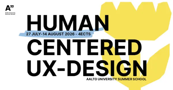 Simple yellow flower illustration and the course name on the top of it