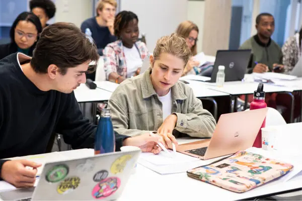 Students from the Institute of Tropical Medicine, Antwerp.