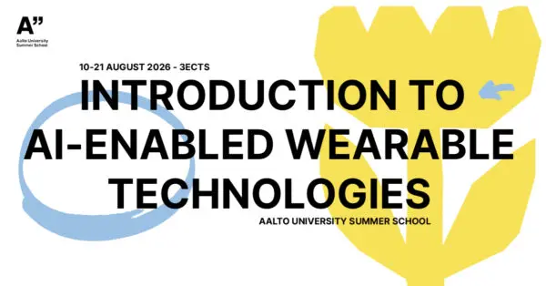 Simple yellow flower illustration and the course name on the top of it