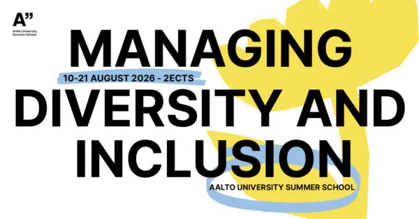 Simple yellow flower illustration and the course name on the top of it