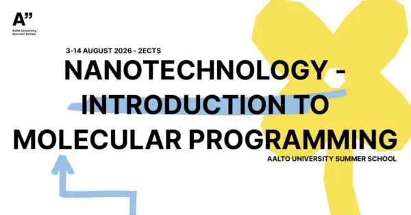 Simple yellow flower illustration and the course name on the top of it