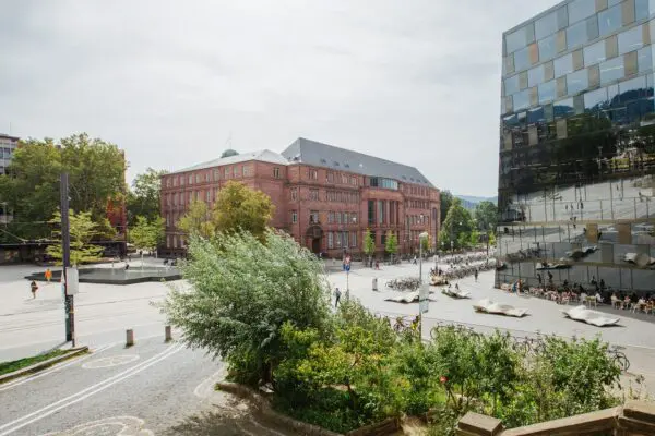 University of Freiburg, main building and university library