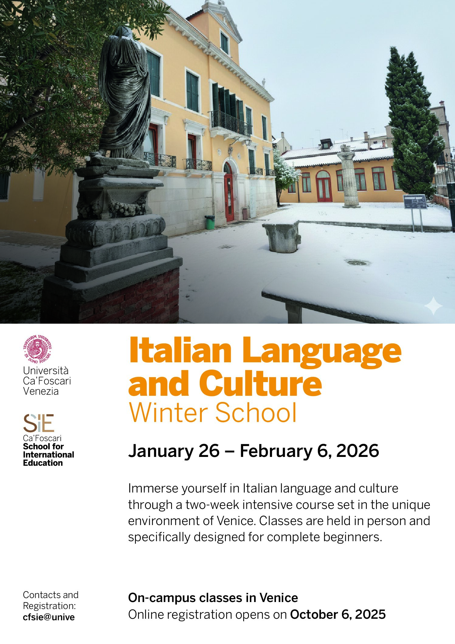 Winter School in Italian Language and Culture
